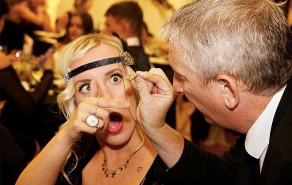 Magician at gala dinner