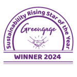 Awards badge_Greengage Sustainability Rising Star Purple
