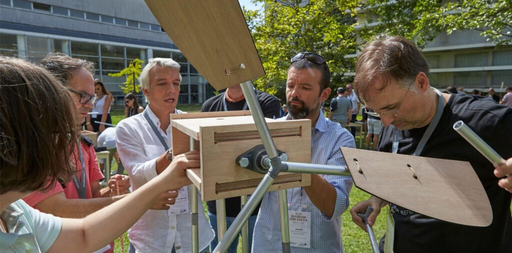 Sustainable team building wind farm