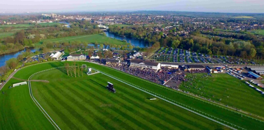 ariel image of windsor racecourse