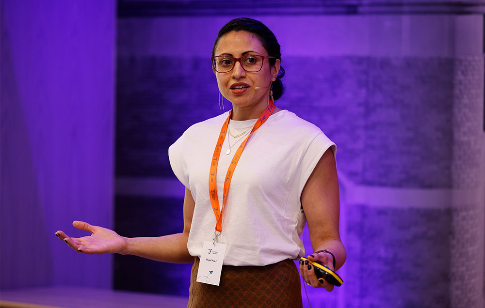 speaker at a conference