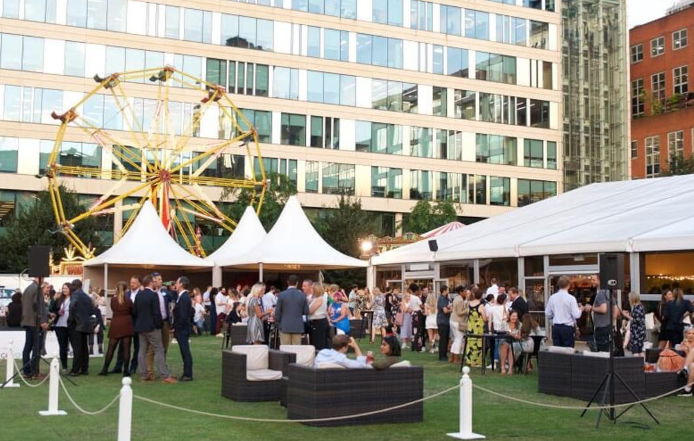 summer party in London hotel